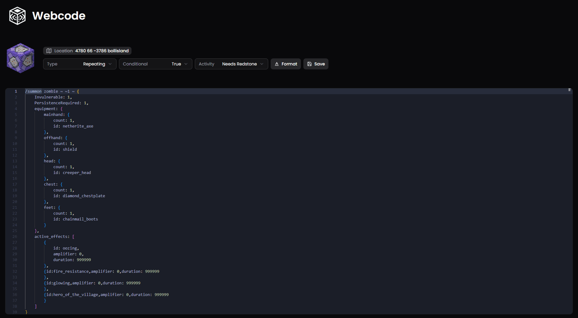 Webcode preview